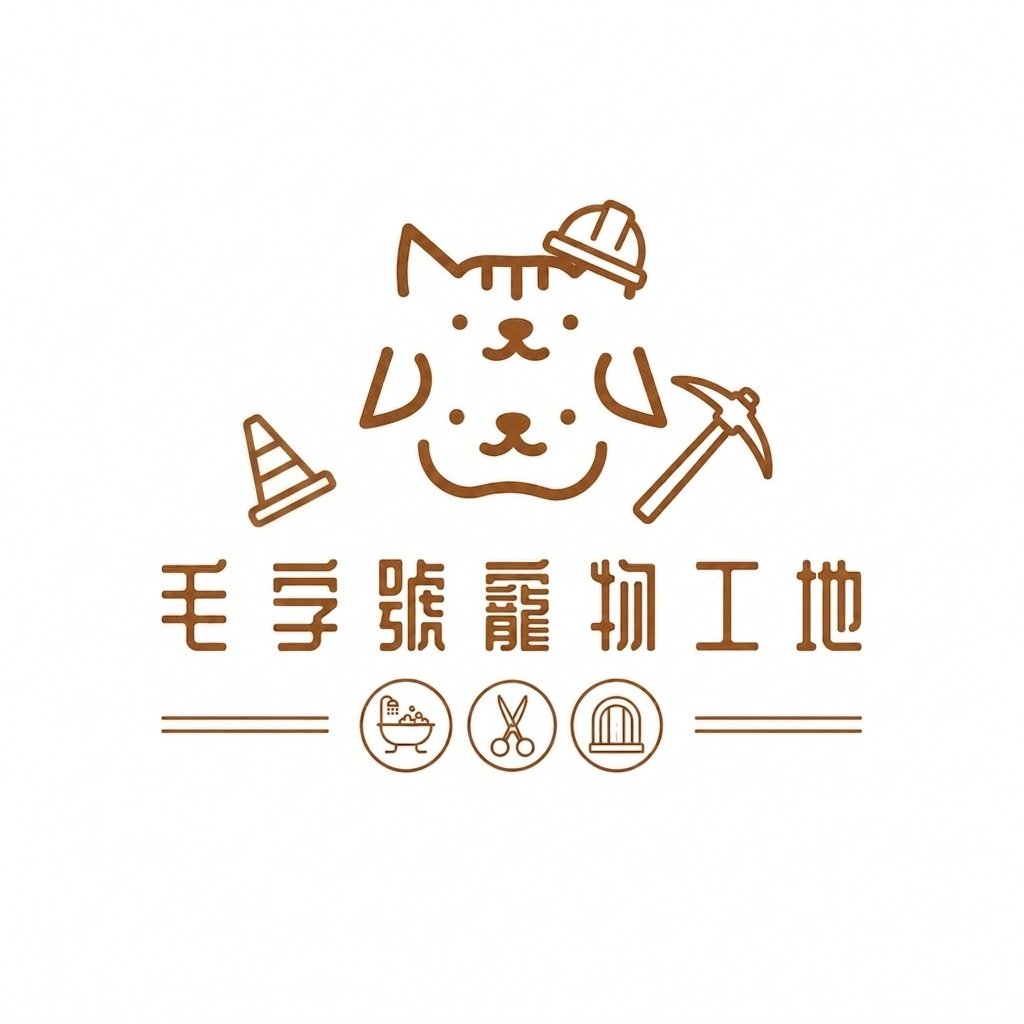 毛字號寵物工作室標誌